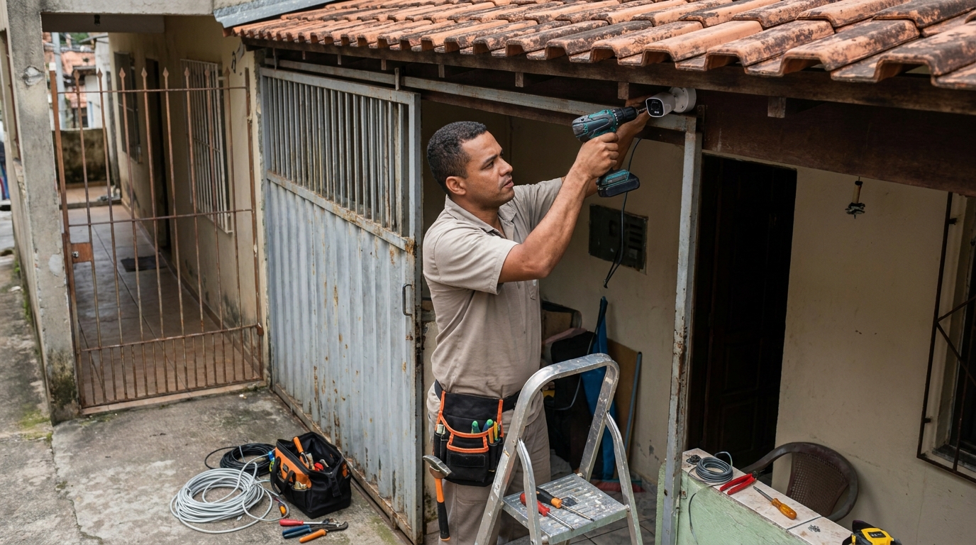 Instalação de Câmera Residencial na Graciosa, Palmas‑TO