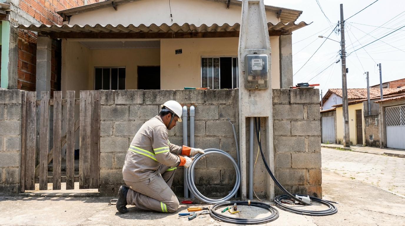 Instalação de Poste Padrão em Palmas‑TO