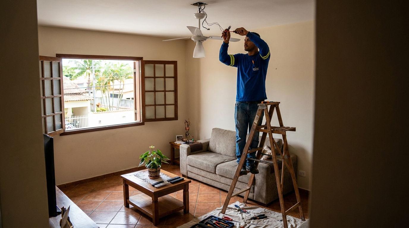 Reforço de Suporte no Teto no Setor Morada do Sol 2, Palmas‑TO